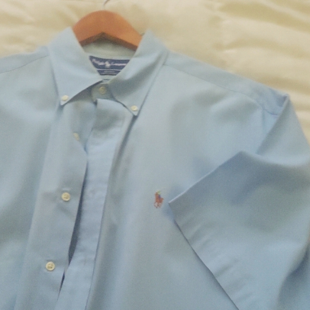 Polo by Ralph Lauren Men's Light Blue Shirt